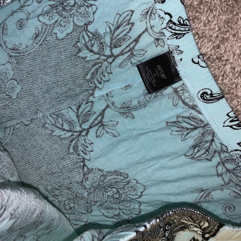 Apt 9 Light Blue & Black PJ shorts size XL - Picture 6 of 8